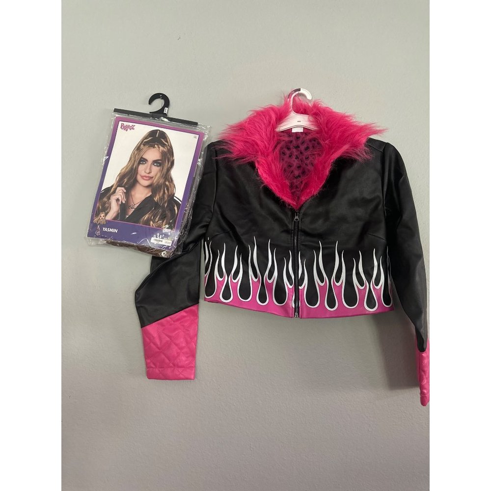 Bratz Flame jacket large and Bratz Yasmin wig New halloween cosplay
